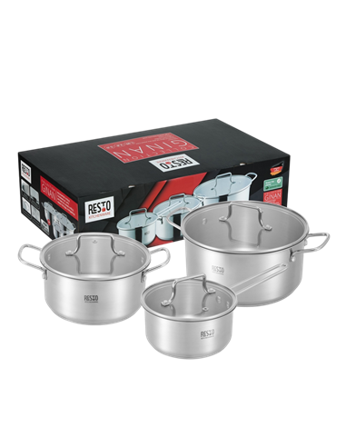 Set de cratițe RESTO 92025, Oțel inoxidabil
