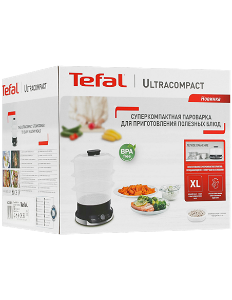 Пароварка Tefal VC204810, Чёрный