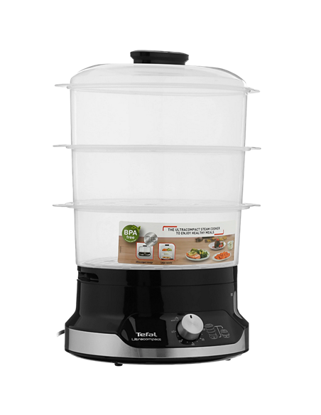 Пароварка Tefal VC204810, Чёрный