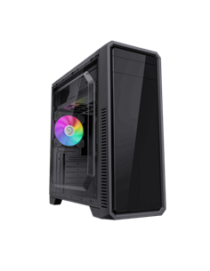 Компьютерный корпус Gamemax G561E-BK, Midi-Tower, Без блока питания, Чёрный