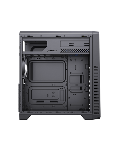Компьютерный корпус Gamemax G561E-BK, Midi-Tower, Без блока питания, Чёрный