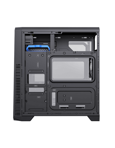 Компьютерный корпус Gamemax G561E-BK, Midi-Tower, Без блока питания, Чёрный