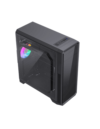 Carcasă PC Gamemax G561E-BK, Midi-Tower, Fără PSU, Negru