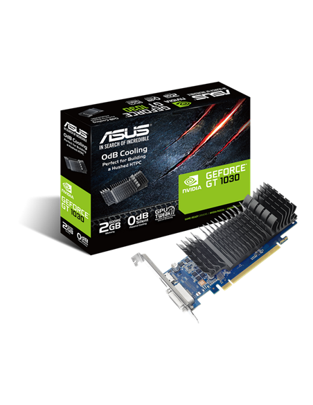 Видеокарта ASUS GT1030-SL-2G-BRK, 2ГБ GDDR5 64бит