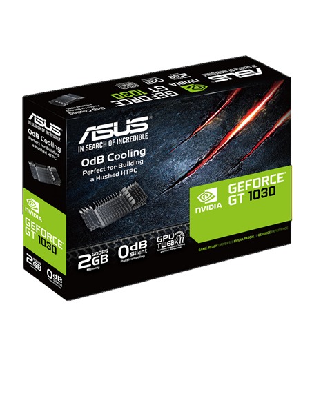 Видеокарта ASUS GT1030-SL-2G-BRK, 2ГБ GDDR5 64бит