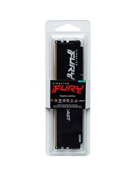 Оперативная память Kingston FURY Beast, DDR5 SDRAM, 6000 МГц, 16Гб, KF560C30BBE-16