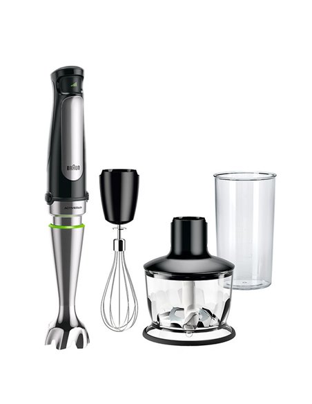 Blender de mână BRAUN MQ7035X, Negru | Argintiu