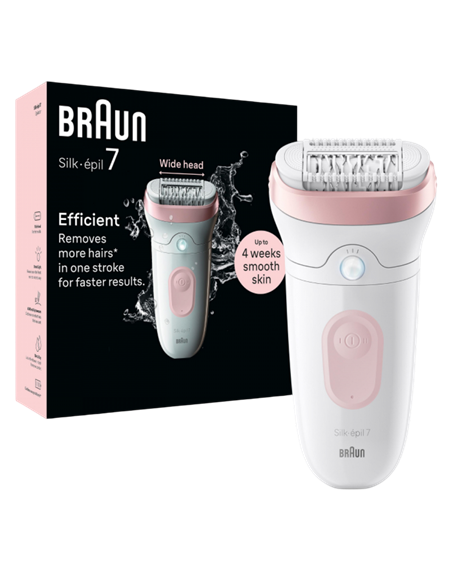 Epilator Braun SE7000, Alb | Roz Epilator Braun SE7000, Alb | Roz