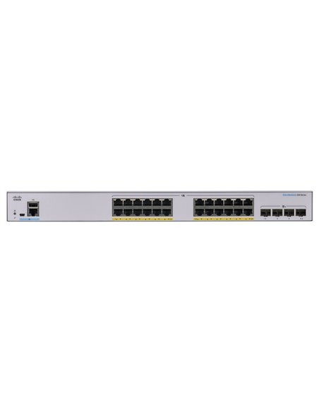 Сетевой коммутатор Cisco CBS250-24P-4X, 24x 10/100/1000 Мбит/с