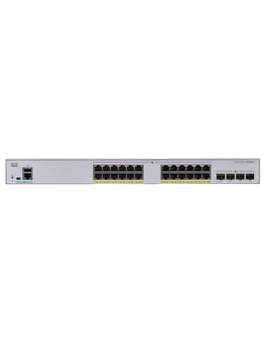Сетевой коммутатор Cisco CBS250-24P-4X, 24x 10/100/1000 Мбит/с