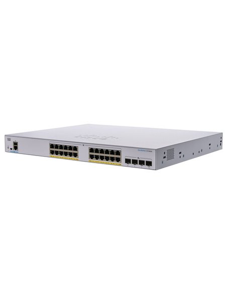 Сетевой коммутатор Cisco CBS250-24P-4X, 24x 10/100/1000 Мбит/с
