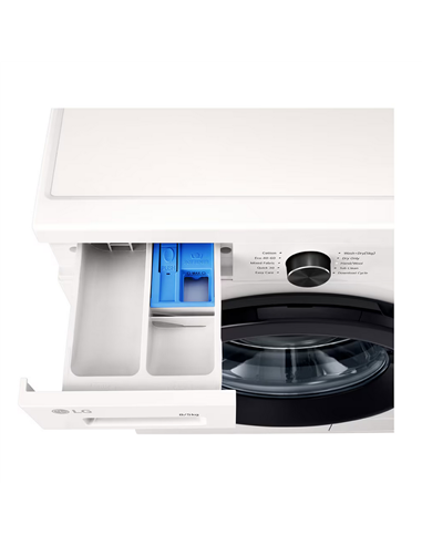 Стирально-сушильная машина LG W4X1085NWK, 8кг, Белый