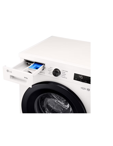 Mașină de spălat cu uscător LG W4X1085NWK, 8kg, Alb