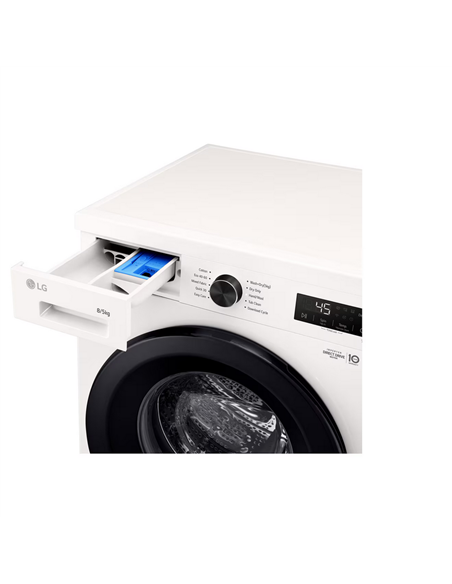 Mașină de spălat cu uscător LG W4X1085NWK, 8kg, Alb