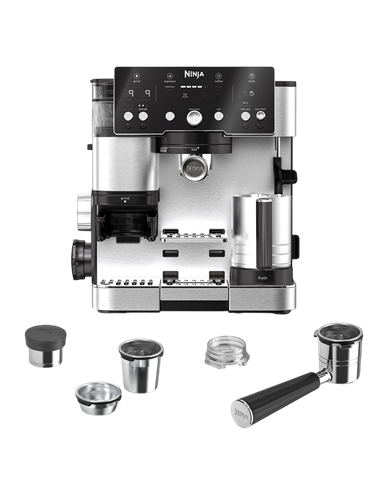 Cafetiera manuala Ninja ES501, 1650W, Oțel inoxidabil