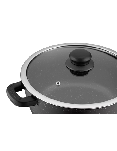 Кастрюля Ardesto AR2420GE, 2,5л, 20см, Чёрный