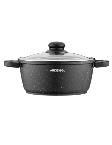 Кастрюля Ardesto AR2420GE, 2,5л, 20см, Чёрный