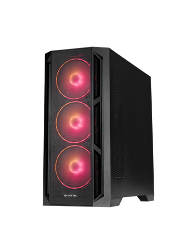 Carcasă PC Chieftec APEX Lumo, Midi-Tower, Fără PSU, Negru