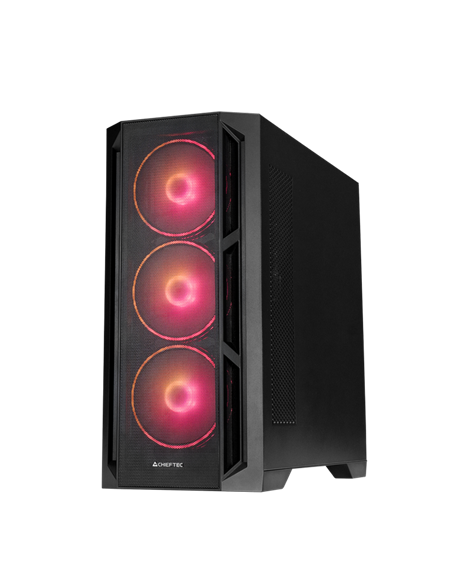 Carcasă PC Chieftec APEX Lumo, Midi-Tower, Fără PSU, Negru