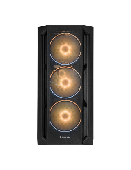 Carcasă PC Chieftec APEX Lumo, Midi-Tower, Fără PSU, Negru
