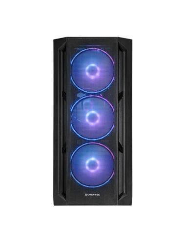 Carcasă PC Chieftec APEX Lumo, Midi-Tower, Fără PSU, Negru