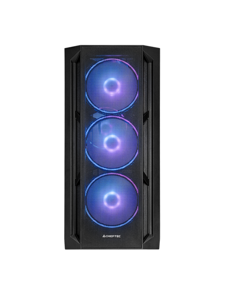 Carcasă PC Chieftec APEX Lumo, Midi-Tower, Fără PSU, Negru