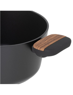 Кастрюля RESTO 93187, 2.6л, 20см, Чёрный, Коричневый 2