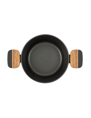 Cratiță RESTO 93187, 2.6L, 20cm, Negru, Maro