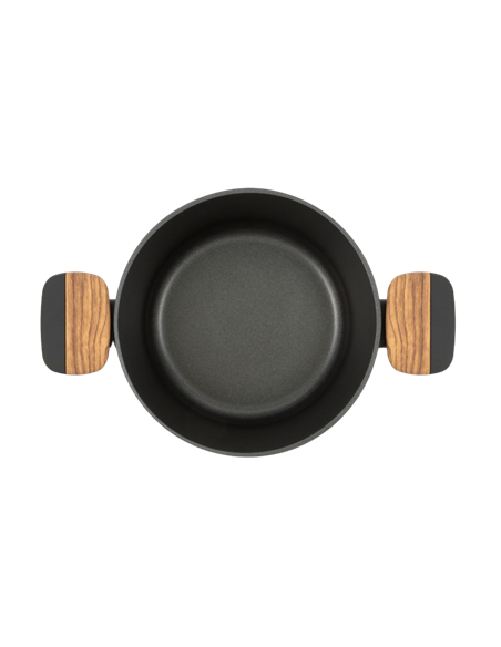 Cratiță RESTO 93187, 2.6L, 20cm, Negru, Maro