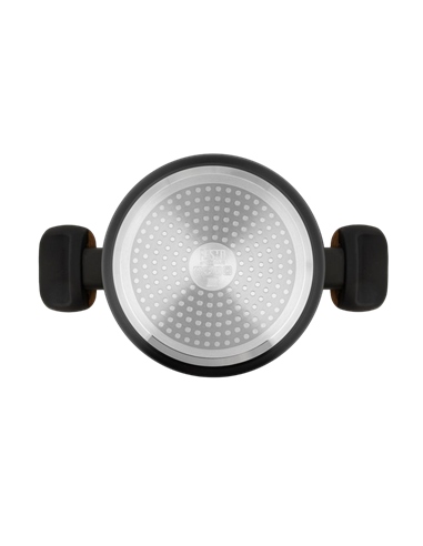 Cratiță RESTO 93187, 2.6L, 20cm, Negru, Maro