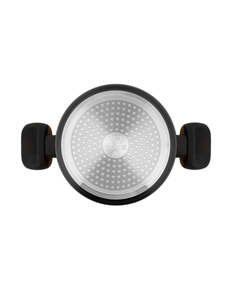 Cratiță RESTO 93187, 2.6L, 20cm, Negru, Maro