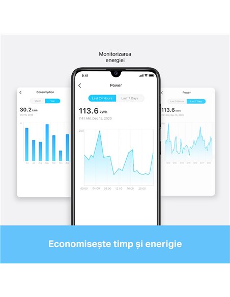 Умная розетка TP-LINK Tapo P110, Белый