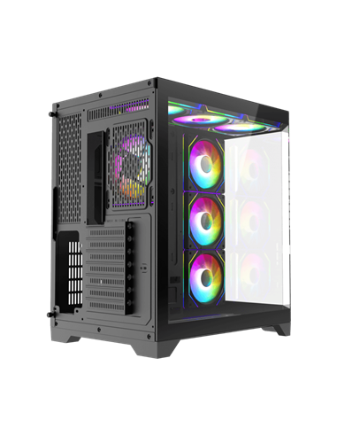 Carcasă PC Gamemax HYPE-A, Midi-Tower, Fără PSU, Negru