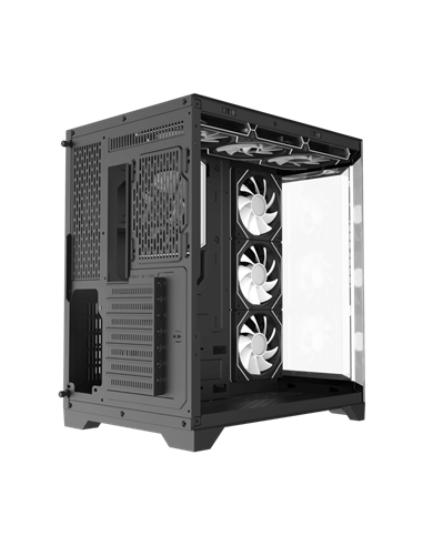 Carcasă PC Gamemax HYPE-A, Midi-Tower, Fără PSU, Negru