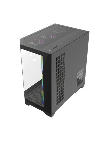Carcasă PC Gamemax HYPE-A, Midi-Tower, Fără PSU, Negru