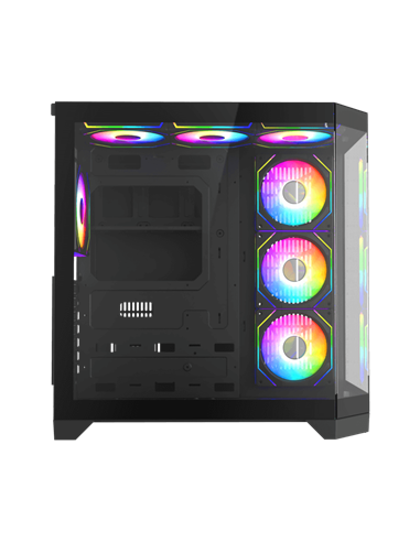 Carcasă PC Gamemax HYPE-A, Midi-Tower, Fără PSU, Negru