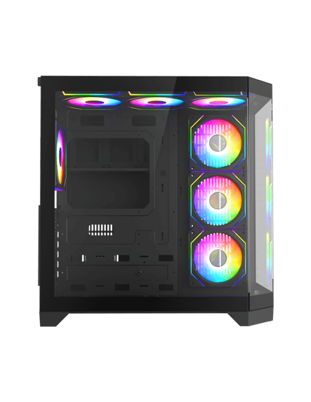 Компьютерный корпус Gamemax HYPE-A, Midi-Tower, Без блока питания, Чёрный