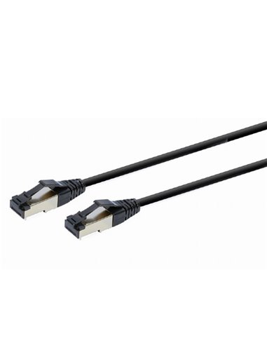 Патч-корд Cablexpert PP8-LSZHCU-BK-0.25M, Cat8 S/FTP, 0,25м, Чёрный