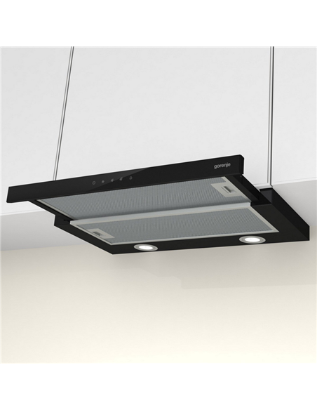 Встраиваемая Вытяжка Gorenje TH 64E4 BG, Чёрный Встраиваемая Вытяжка Gorenje TH 64E4 BG, Чёрный