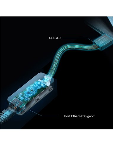 Сетевой адаптер TP-LINK UE306, Чёрный