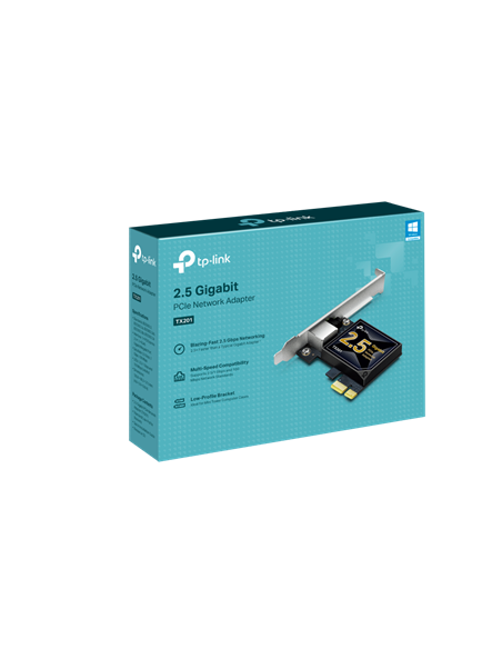 Сетевой адаптер TP-LINK TX201, Серебристый