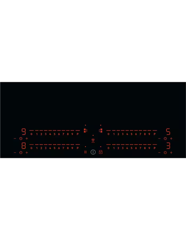 Plită cu inducție Electrolux EIP6446, Negru