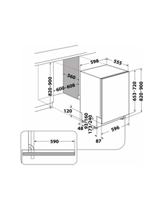 Посудомоечная машина Whirlpool WIP 4T233 PFEG B, Белый 2