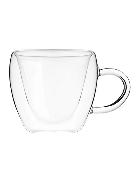 Set cupe Ardesto AR2625GHL, 250 ml, 2 bucs, Transparent