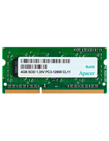 Memorie RAM Apacer AS04GFA60CATBGJ, DDR3 SDRAM, 1600 MHz, 4GB