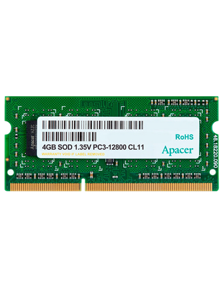 Memorie RAM Apacer AS04GFA60CATBGJ, DDR3 SDRAM, 1600 MHz, 4GB