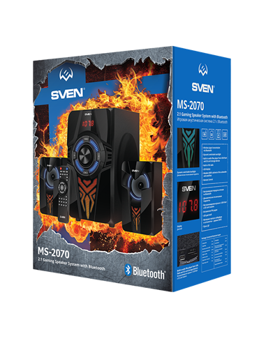 Boxe pentru calculator 2.1 SVEN MS-2070, Negru