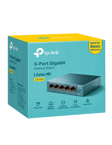 Switch de rețea TP-LINK LS105G, 5x 10/100/1000 Mbps
