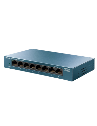 Switch de rețea TP-LINK LS108G, 8x 10/100/1000 Mbps