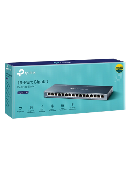 Сетевой коммутатор TP-LINK TL-SG116, 16x 10/100/1000 Мбит/с